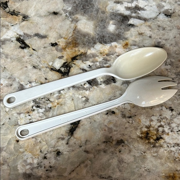 tailor made Other - Tailor Made Products White Serving Spoon and Fork Set good condition